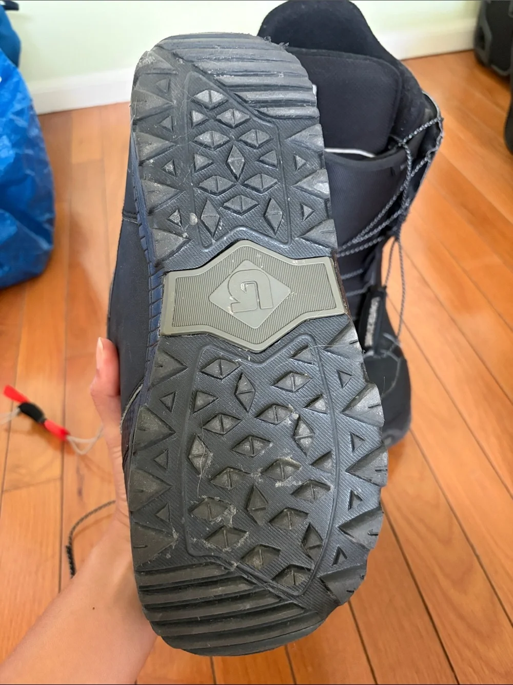 Lower Zone Moto Black Snowboard Boots size 11 Men US